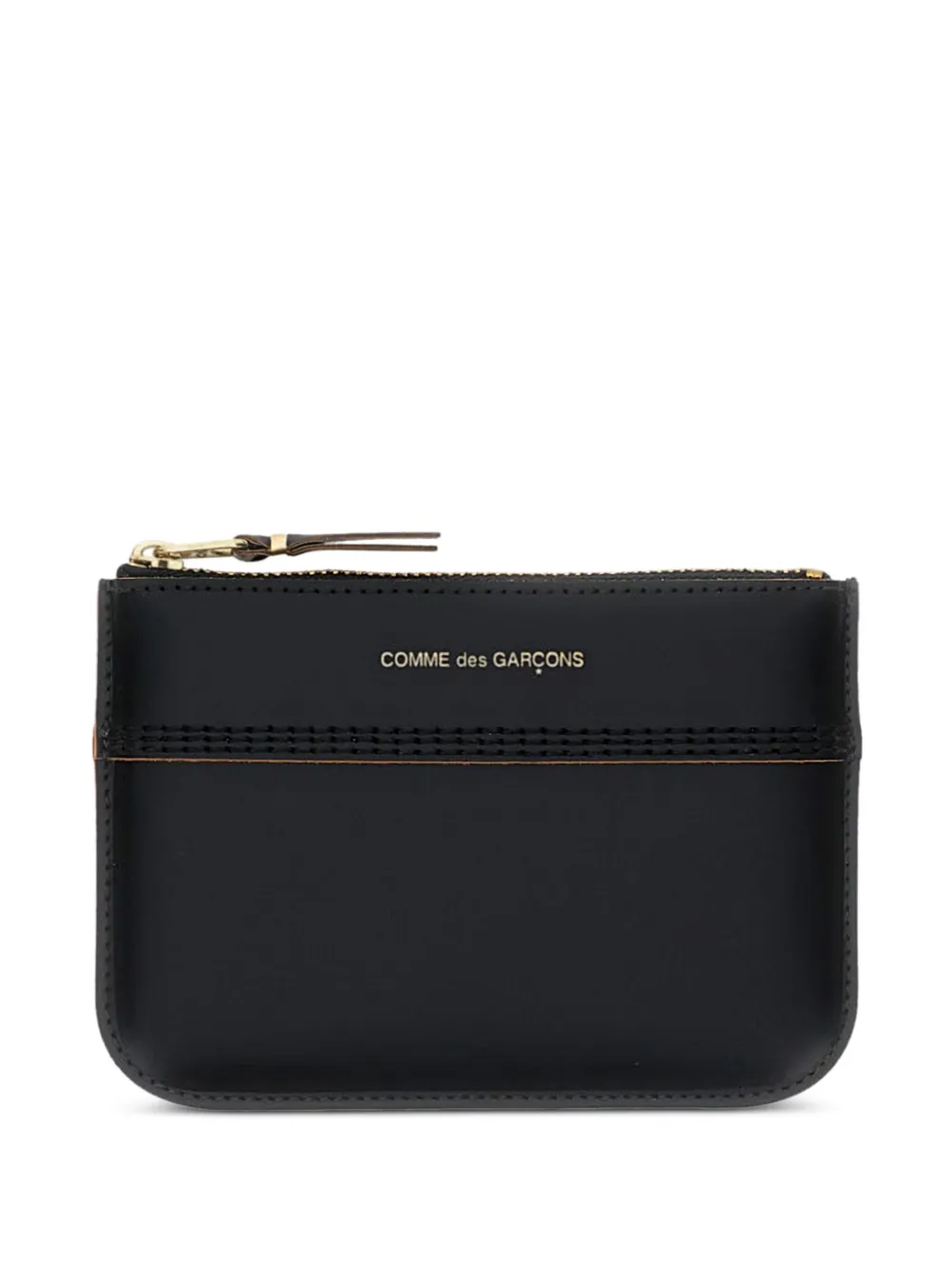 Comme Des Garçons Play logo zip wallet Zwart