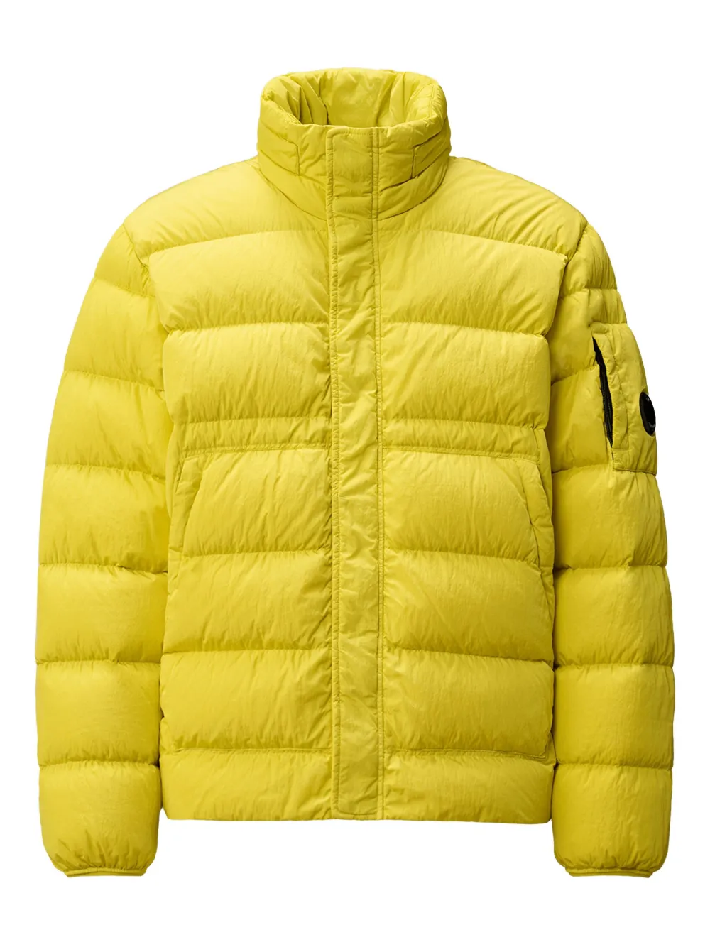 C.P. Company Gewatteerd jack met mouwdetail Geel