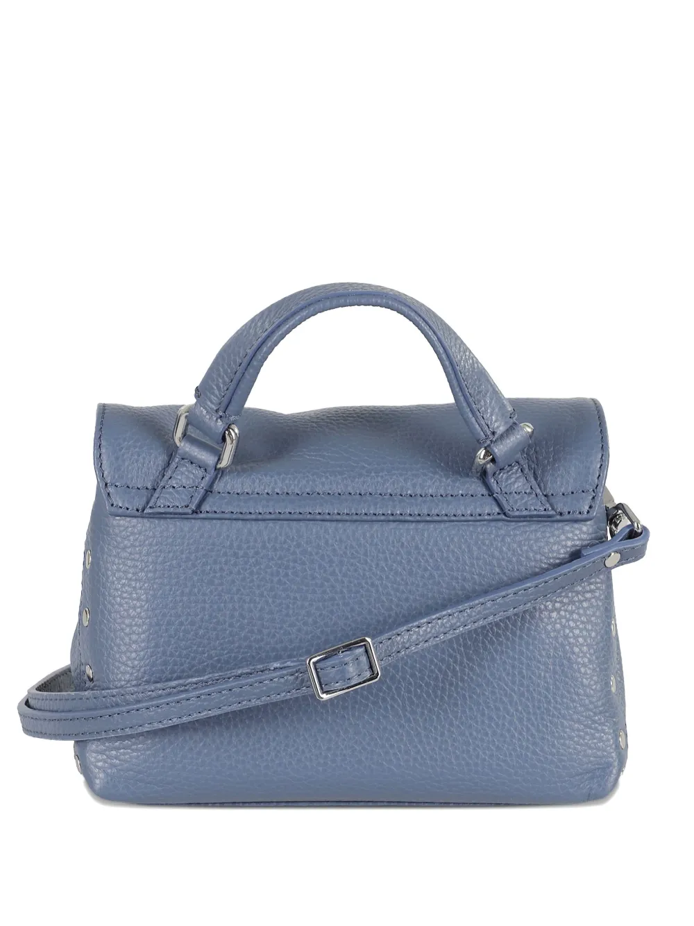 Zanellato stud-embellished top-handle mini bag Blauw