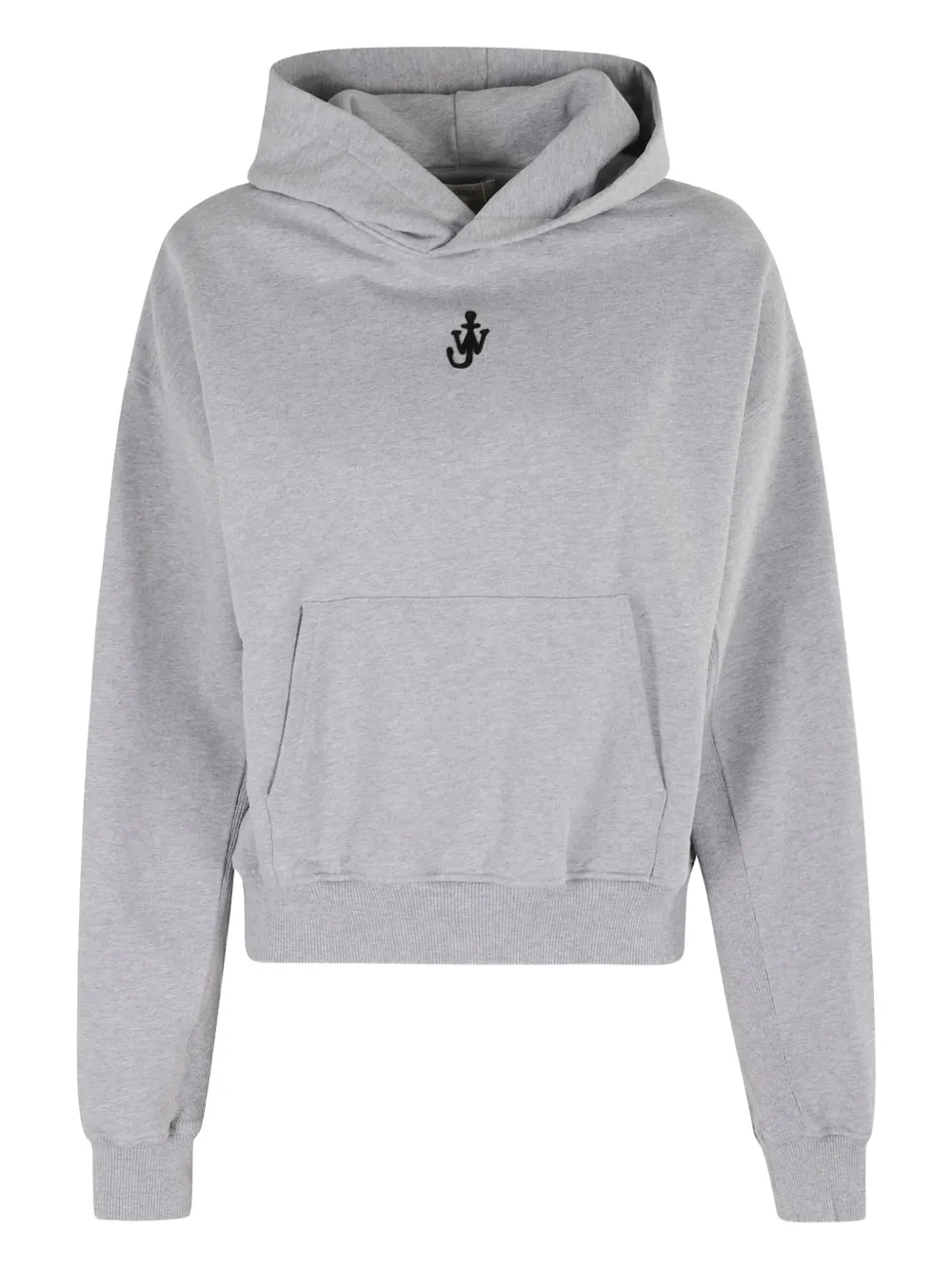 logo-embroidered cotton hoodie