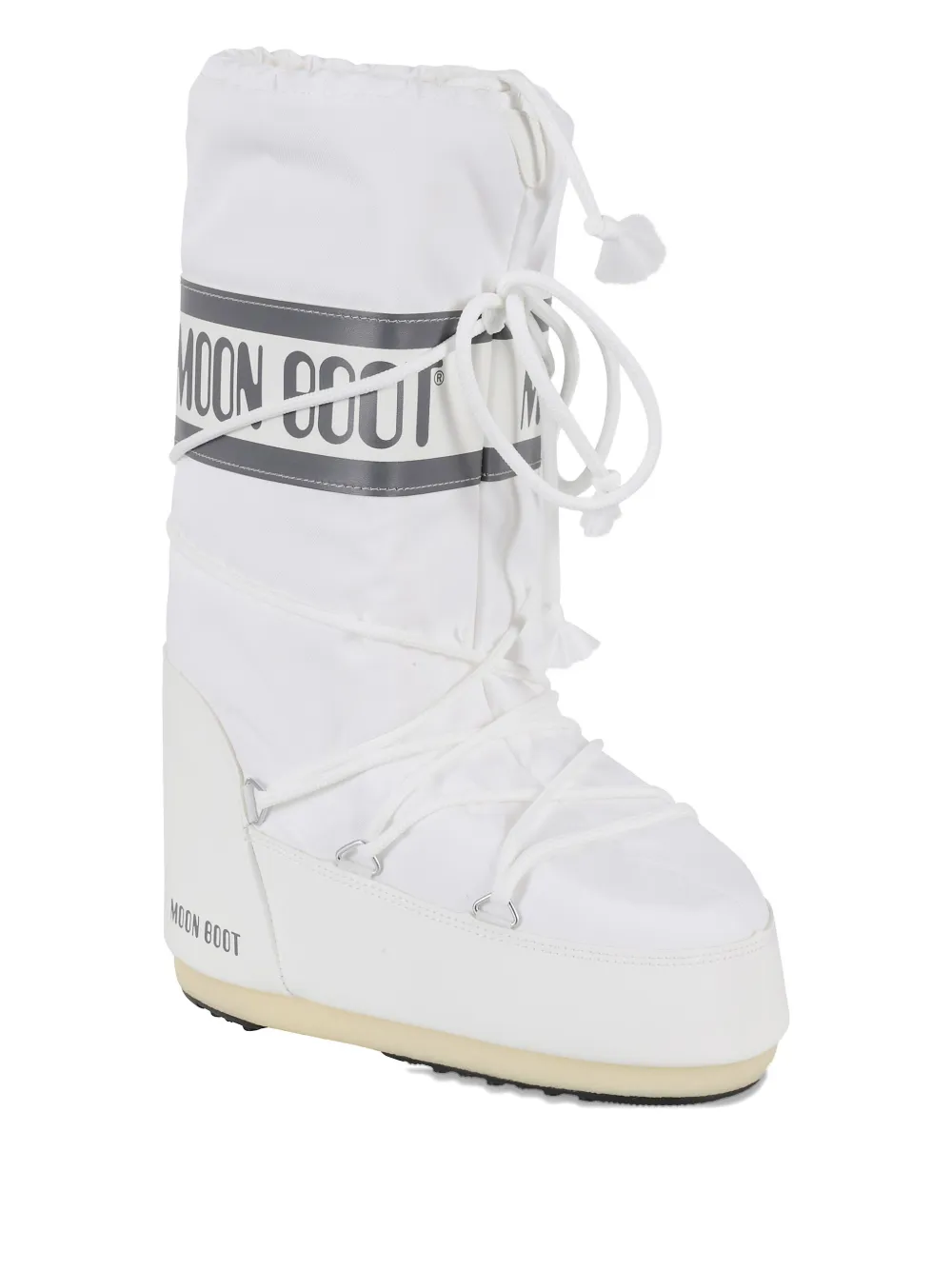 Moon Boot logo-band snow boots White