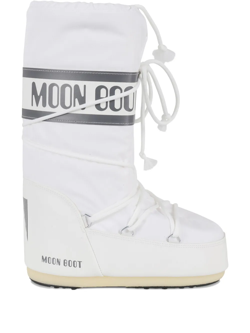 Moon Boot logo-band snow boots White