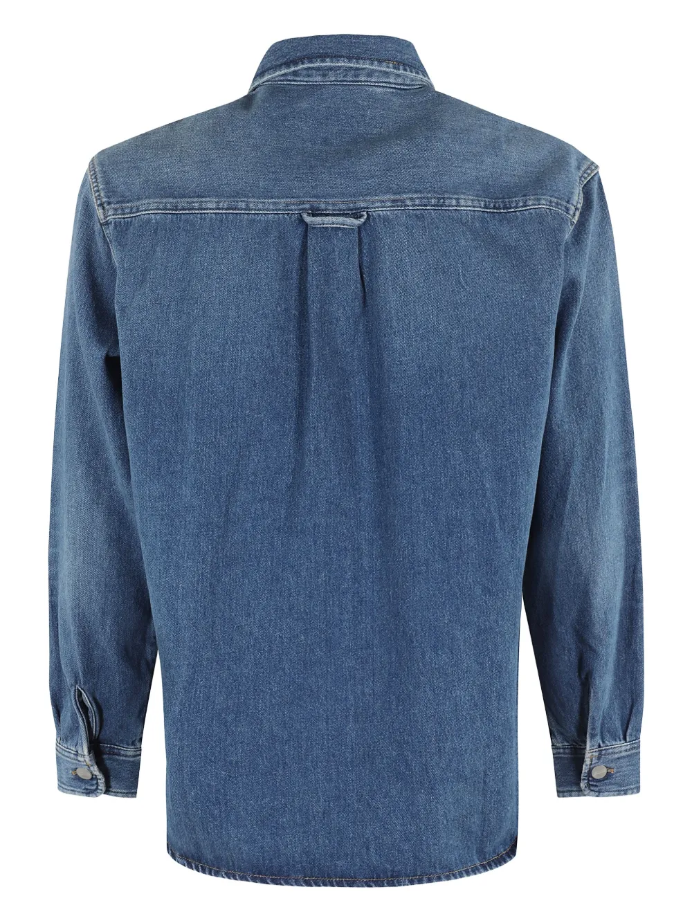 Carhartt WIP Harvey shirtjack met knoopsluiting en zakdetail Blauw