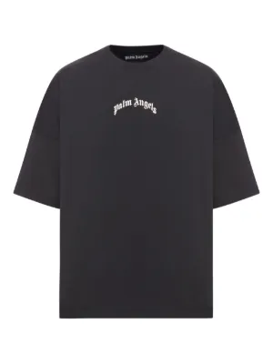 関税込★VIP価格【Palm Angels】パラダイス コットンTシャツ Palm Angels logo-print Cotton T-shirt | Black | FARFETCH UZ