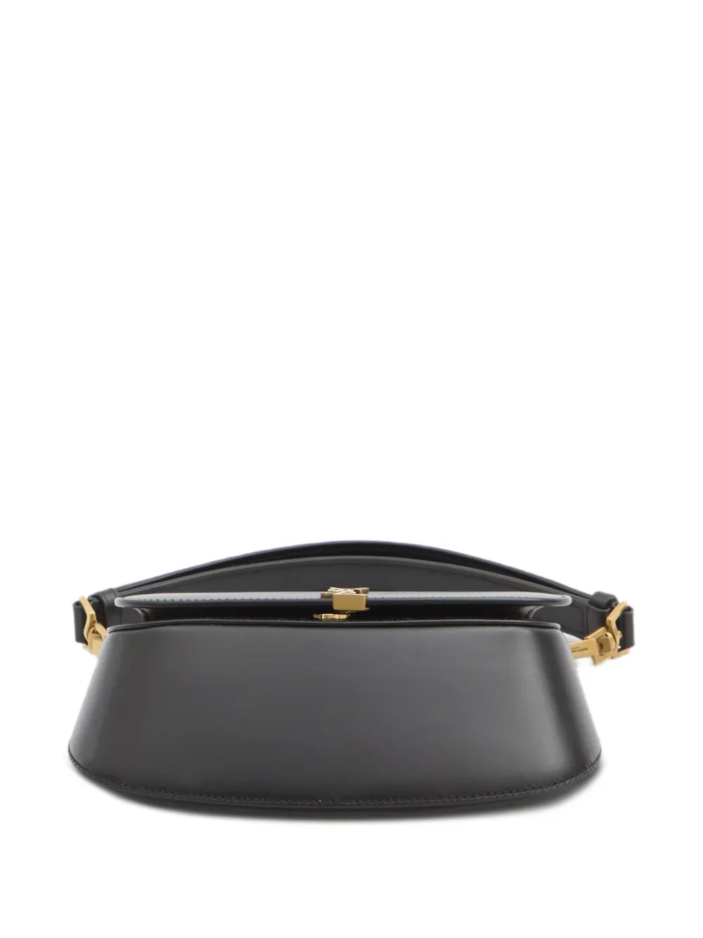 Saint Laurent Mini Ysl Wallet On Chain In Smooth Leather In Black