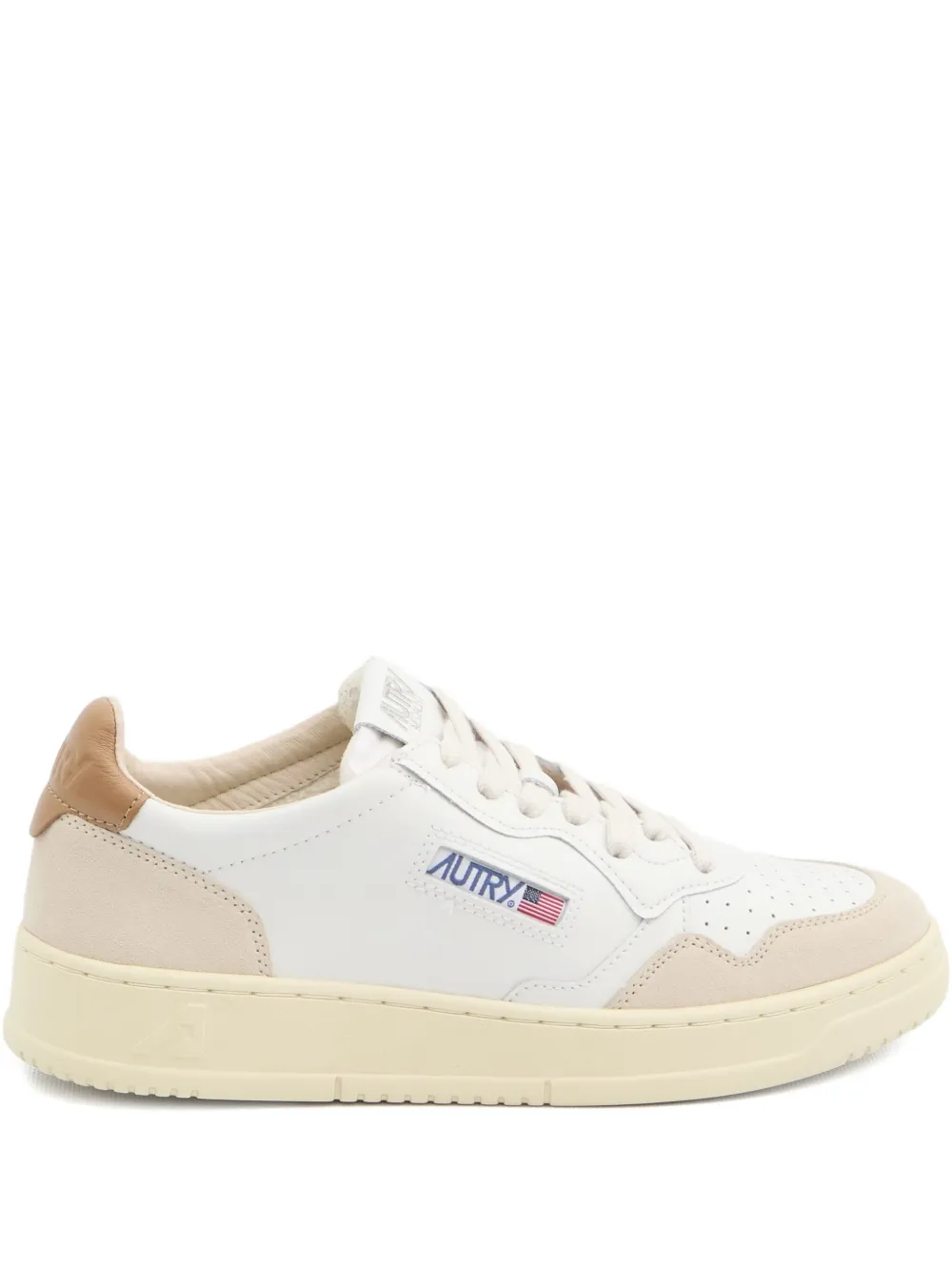 Autry perforated suede leather sneakers White