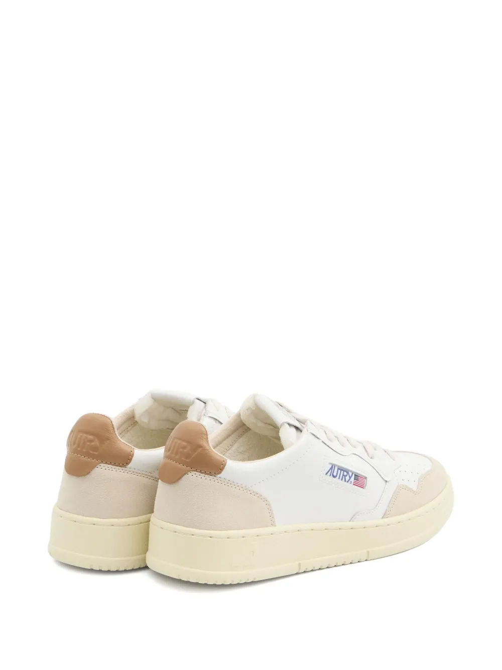 Autry perforated suede leather sneakers White