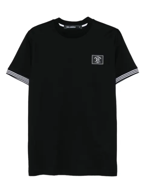 Karl Lagerfeld playera con parche del logo