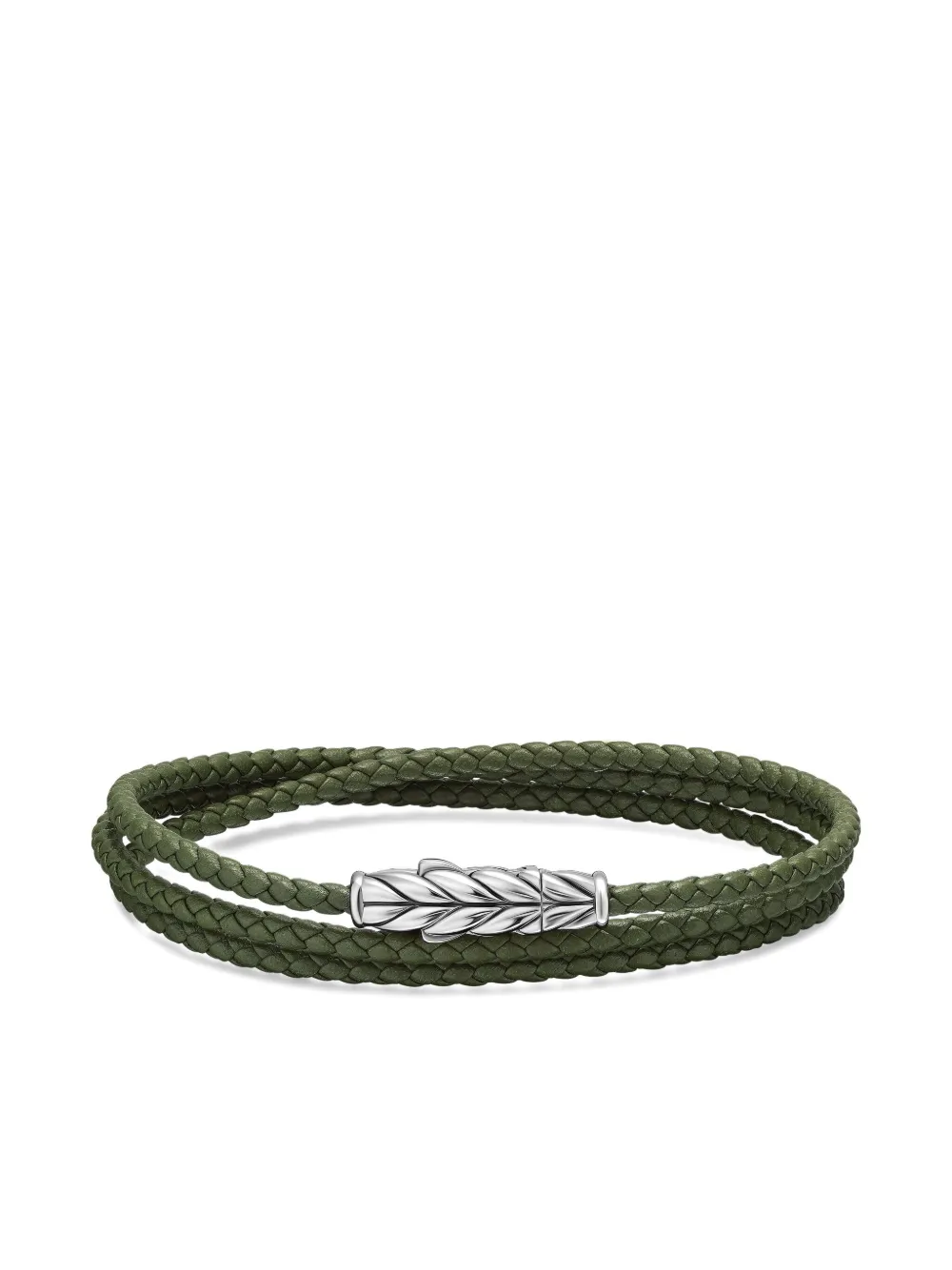 David Yurman Chevron Triple Wrap ブレスレット スターリングシルバー - シルバートーン David Yurman Chevron Triple Wrap ブレスレット スターリングシルバー - シルバートーン