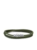 David Yurman sterling silver Chevron Triple Wrap bracelet