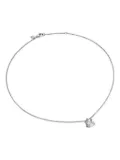 David Yurman sterling silver Cable Wrap diamond necklace