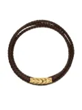 David Yurman 18K yellow gold Chevron Triple Wrap bracelet