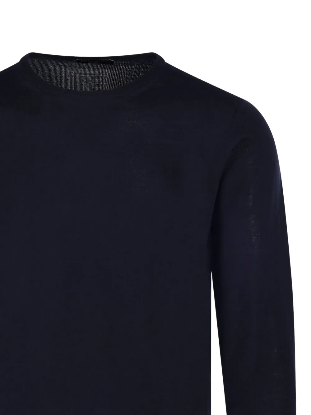 Roberto Collina Trui met hoge hals Blauw