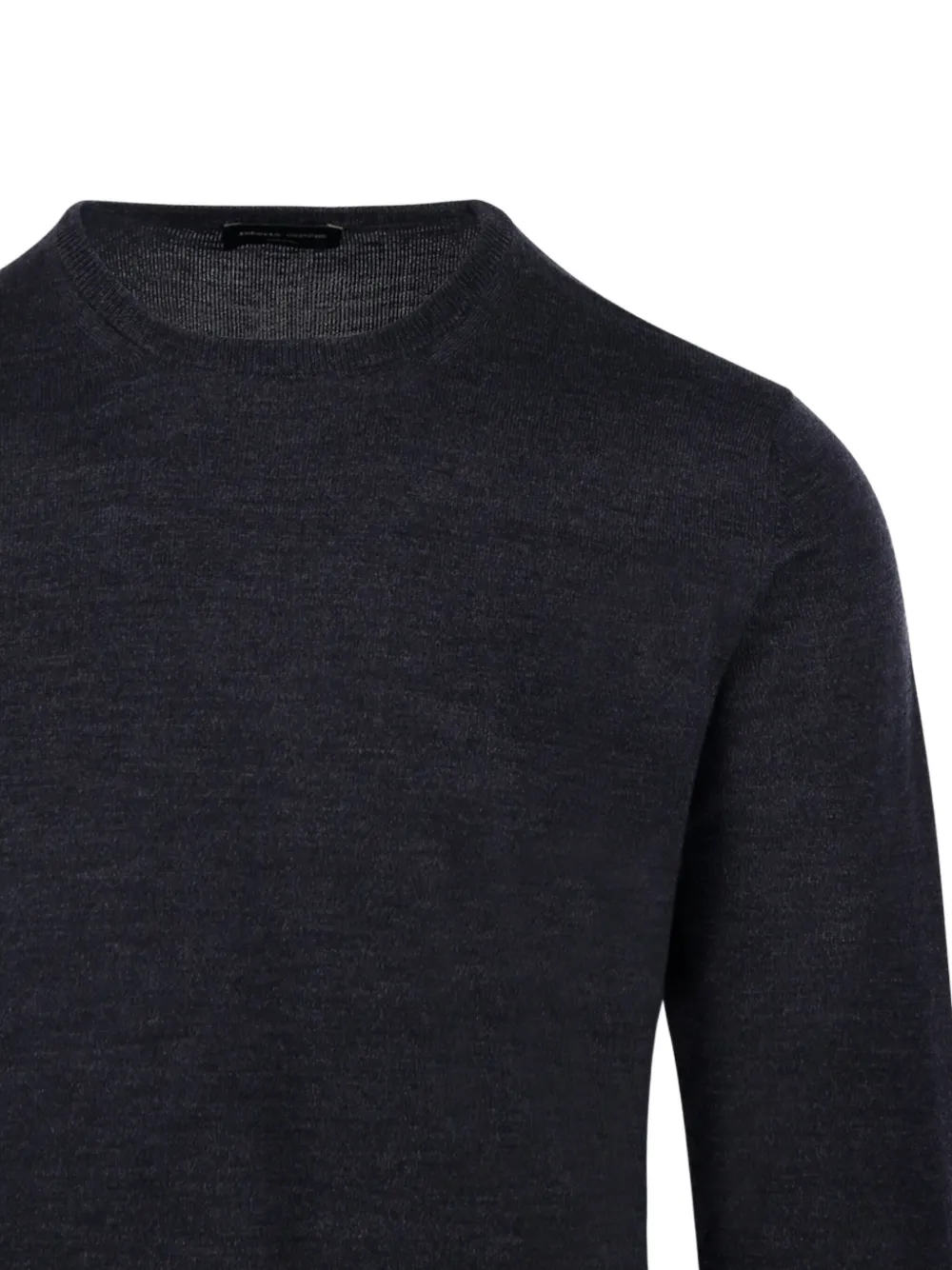 Roberto Collina crew-neck long-sleeve sweater Zwart