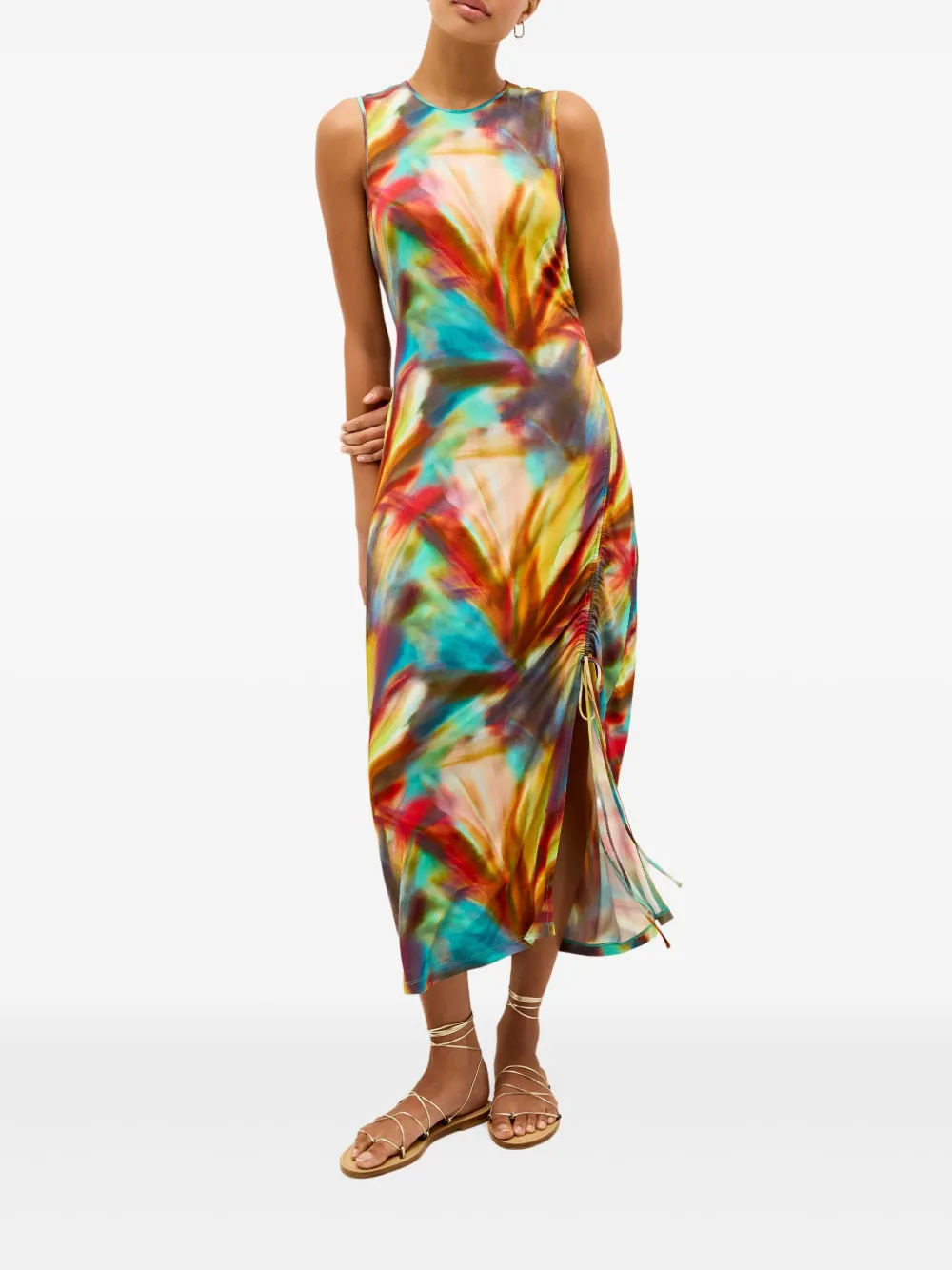 Marie Oliver abstract-print drawstring dress | Evening Dresses | Image 2