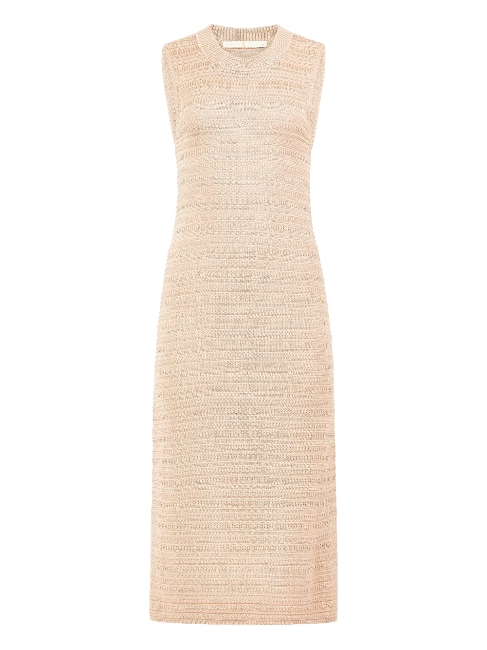 Isla sleeveless ribbed-knit midi dress