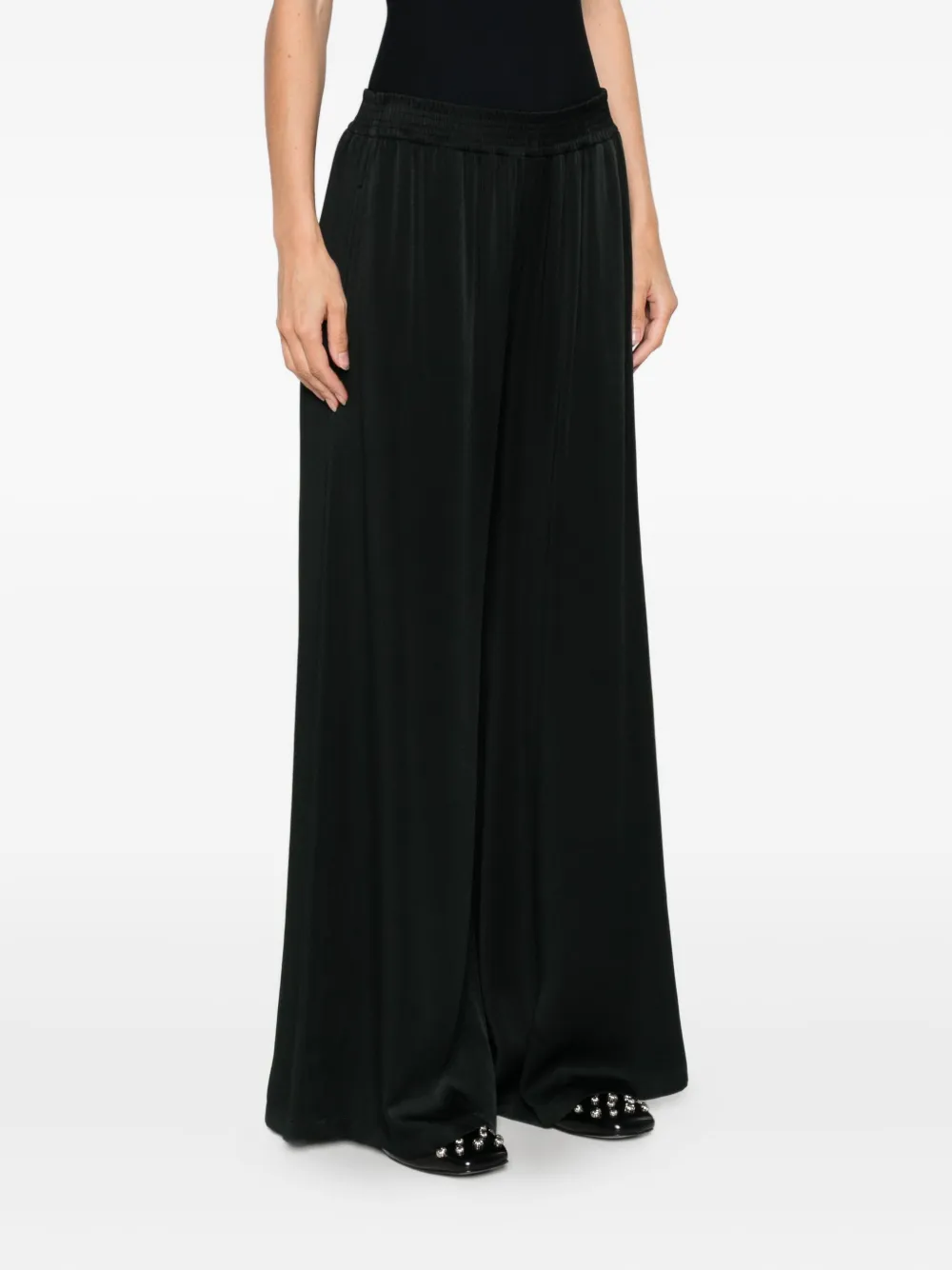 Fabiana Filippi wide-leg trousers Zwart
