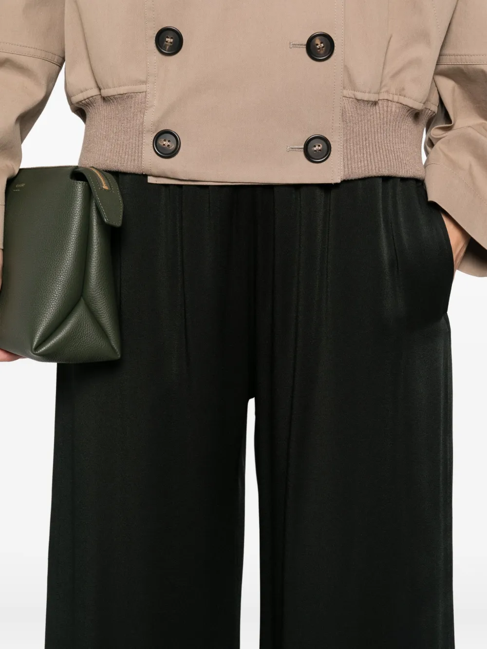 Fabiana Filippi wide-leg trousers Zwart