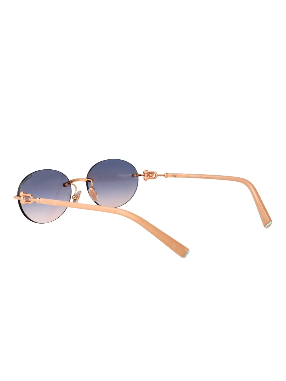 Tiffany & Co Eyewear オーバルフレーム サングラス | ゴールドトーン
