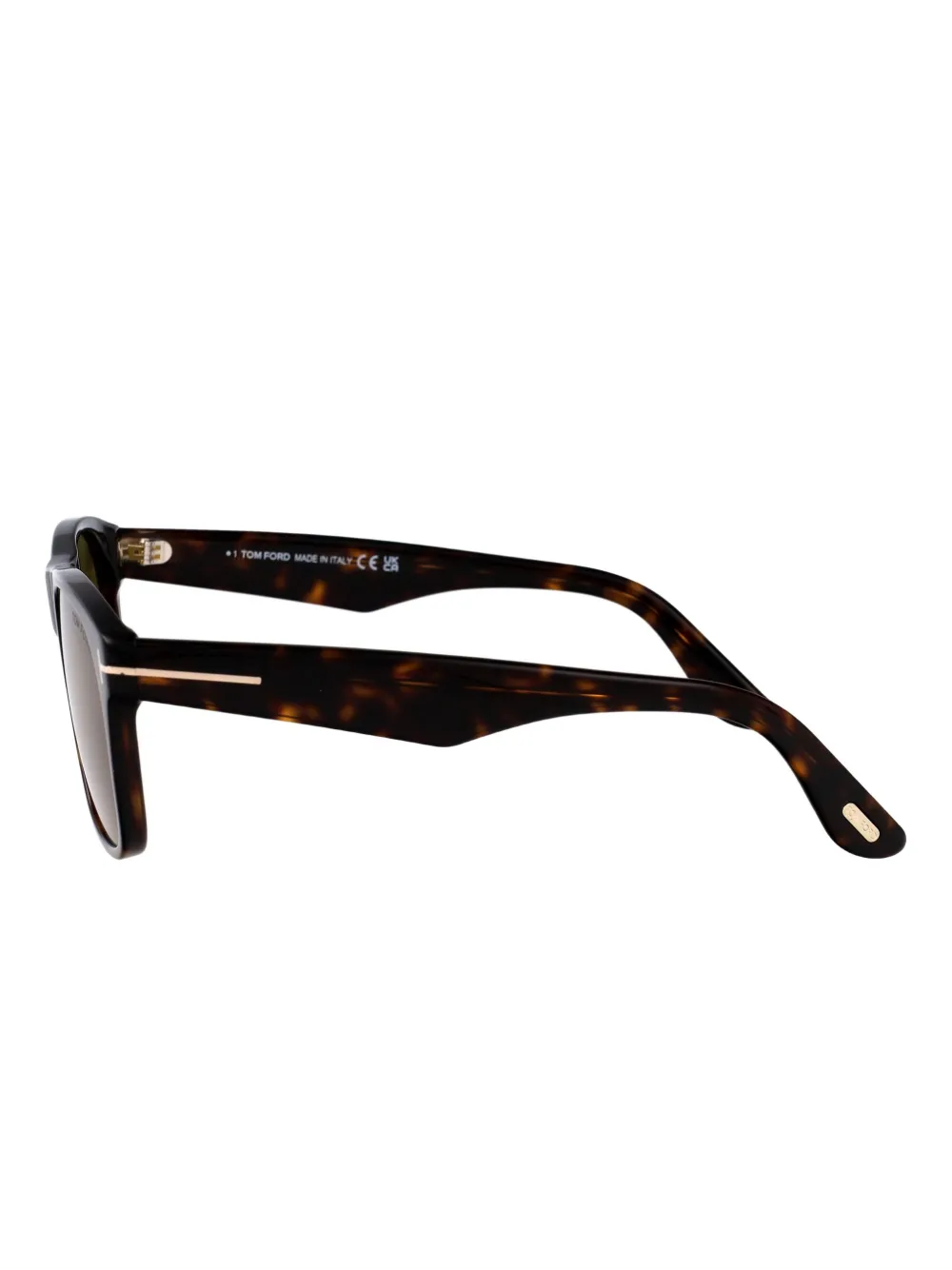TOM FORD Eyewear Marlon-02 zonnebril met vierkant montuur Bruin
