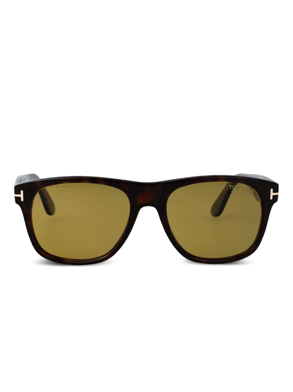 TOM FORD Eyewear Marlon-02 zonnebril met vierkant montuur Bruin