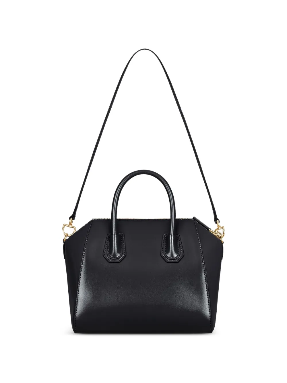 Givenchy Small Antigona Bag in Box Leather in Black, view 2