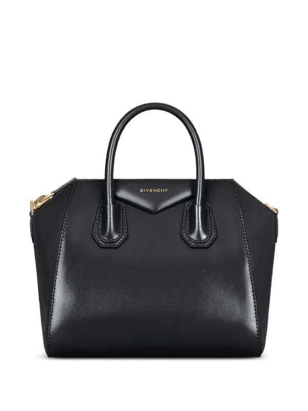 Givenchy Small Antigona Bag in Box Leather in Black