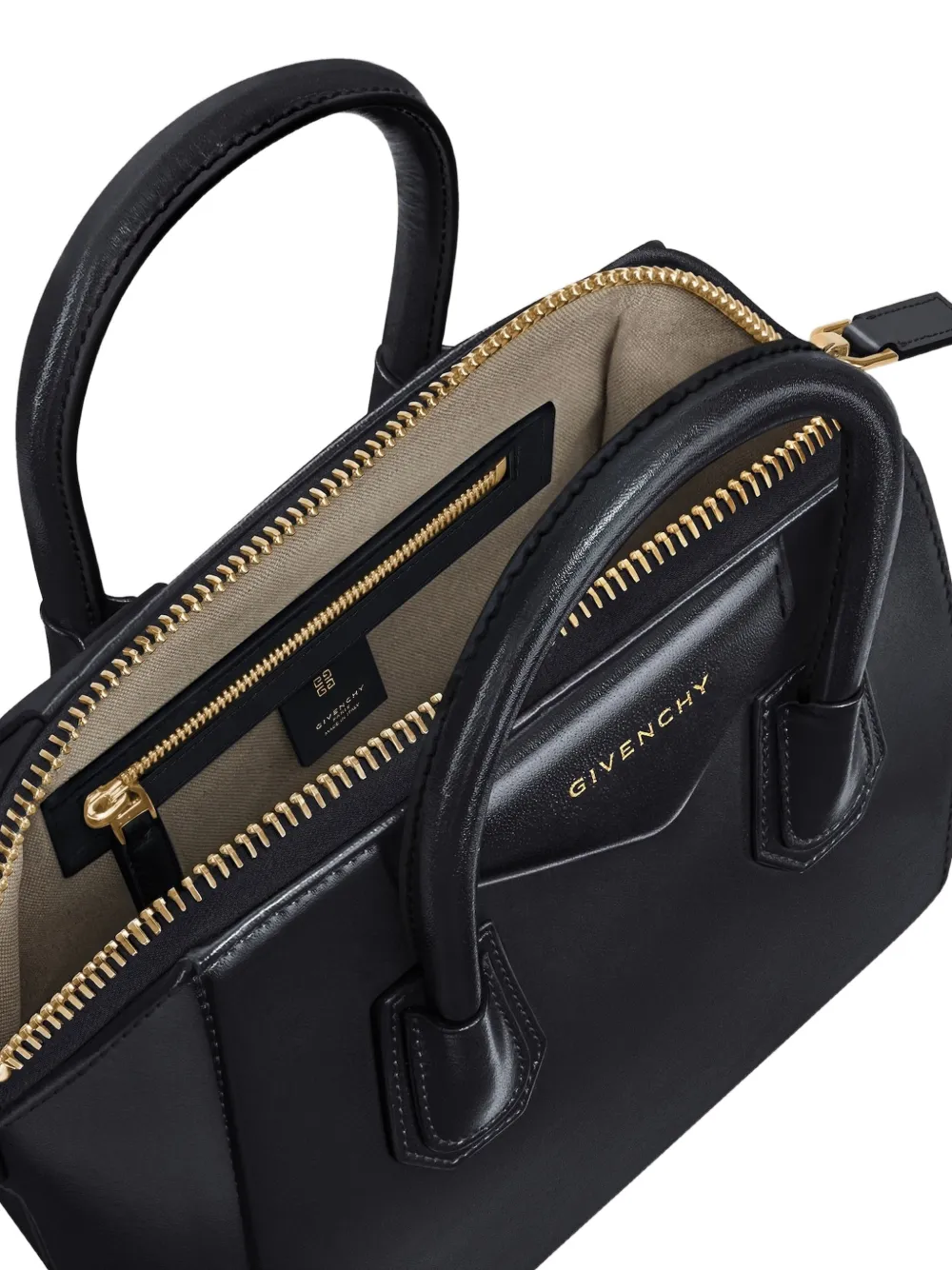 Givenchy Small Antigona Bag in Box Leather in Black, view 4