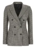 Tagliatore houndstooth sequin-embellished blazer - Grey
