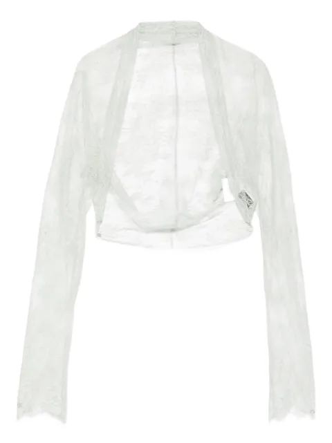 Alberta Ferretti lace cropped jacket