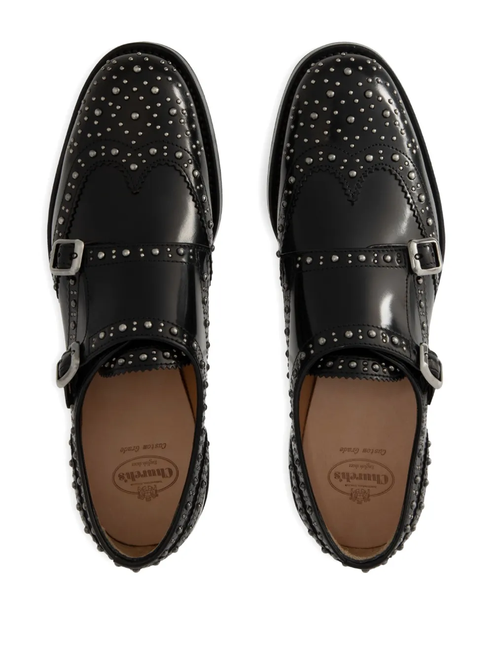 Church's studded monk shoes Black