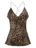 Nili Lotan Emile leopard-print cami-top - Brown