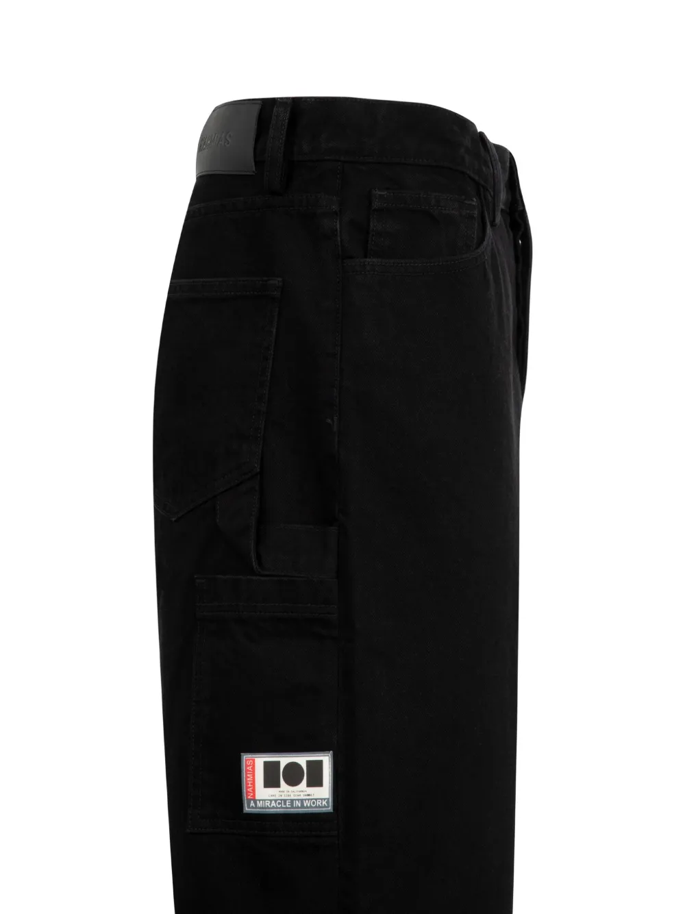 Nahmias Katoenen cargo shorts Zwart
