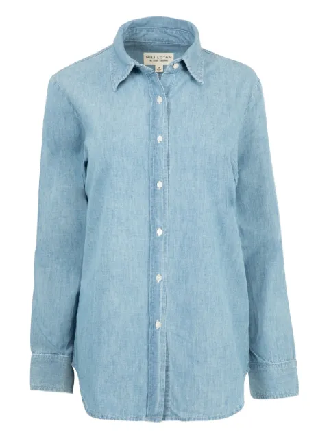 Nili Lotan Monti denim long-sleeve shirt