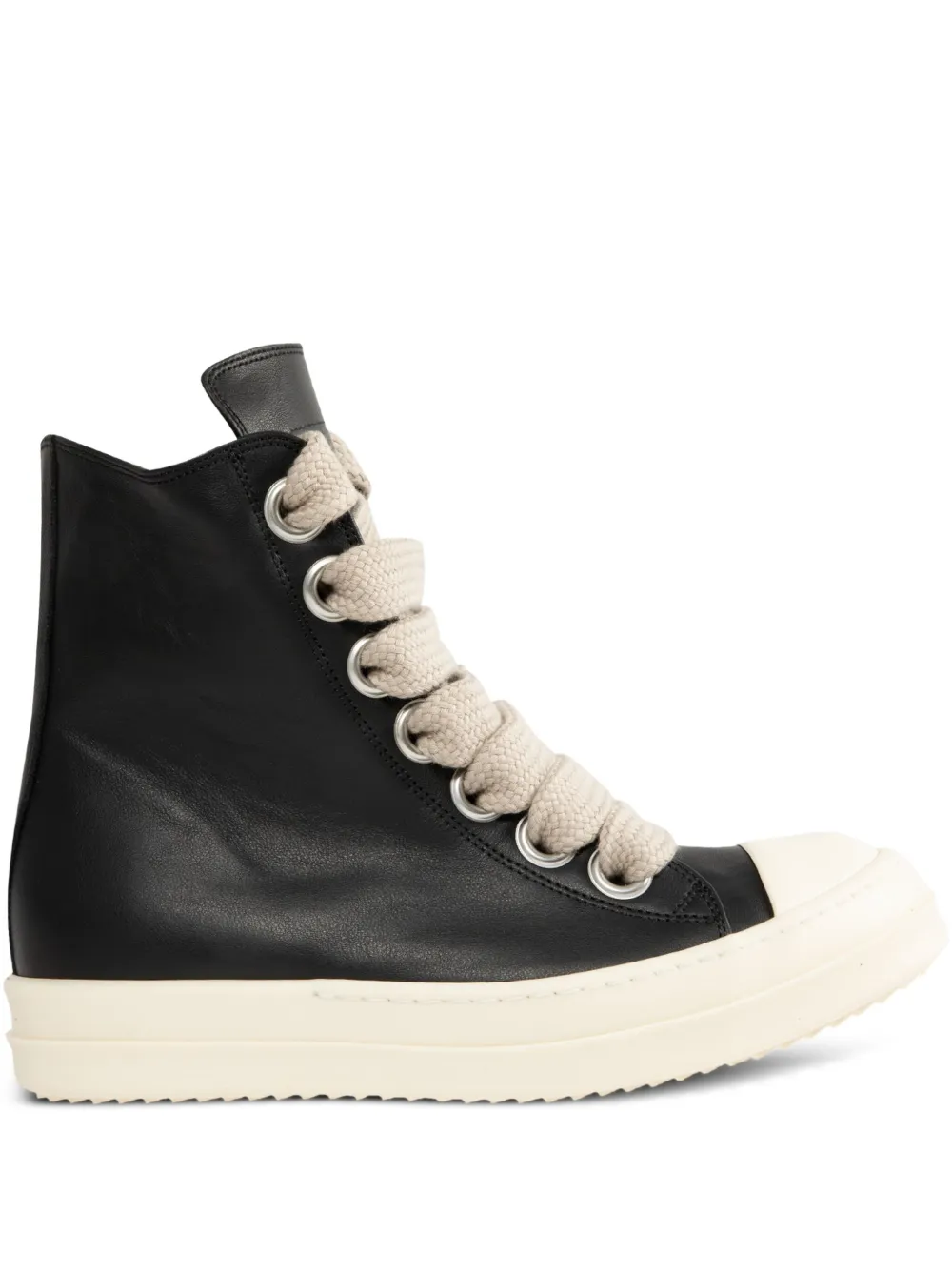 Rick Owens Jumbolace zip sneakers Black