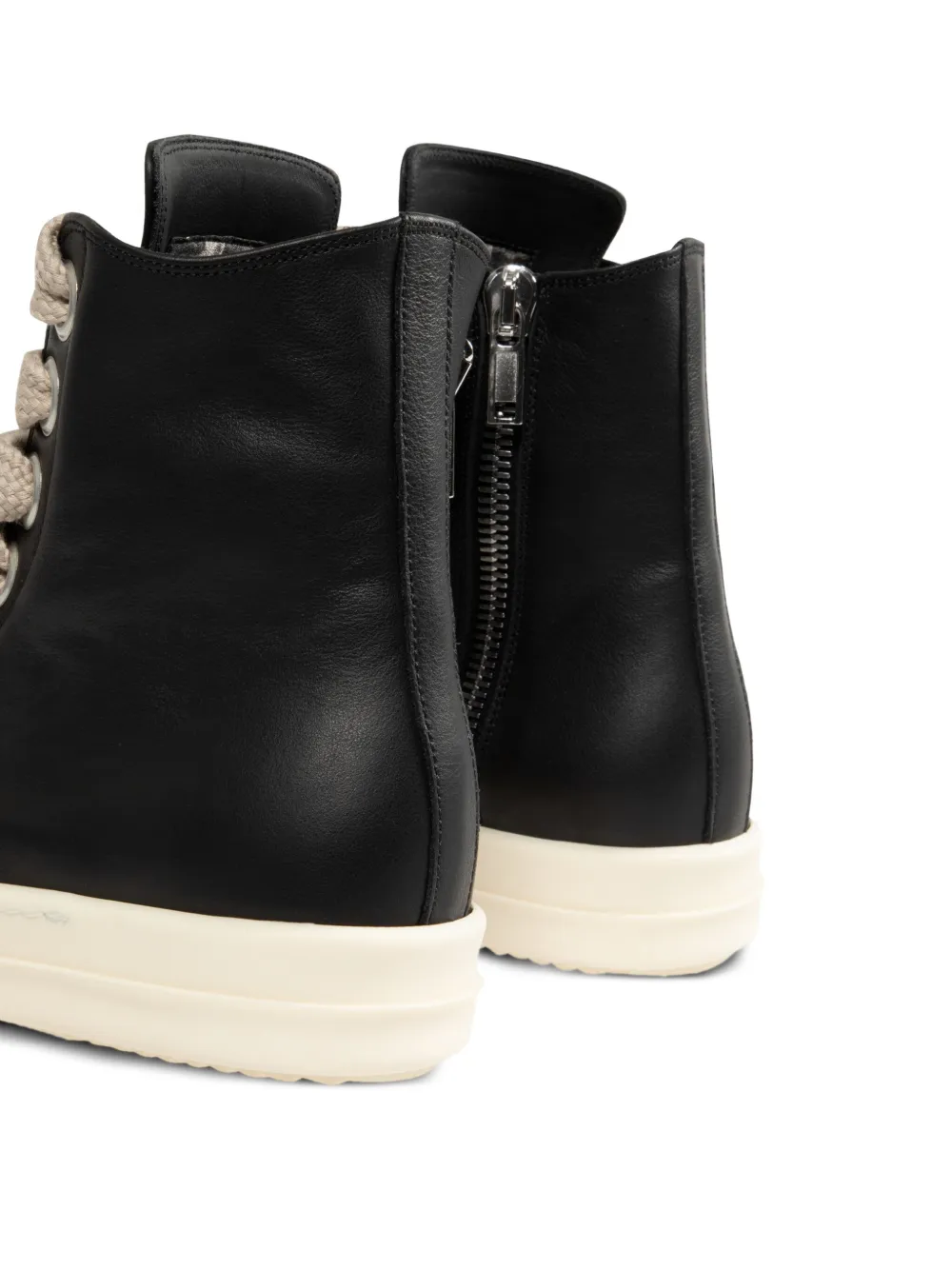 Rick Owens Jumbolace zip sneakers Black