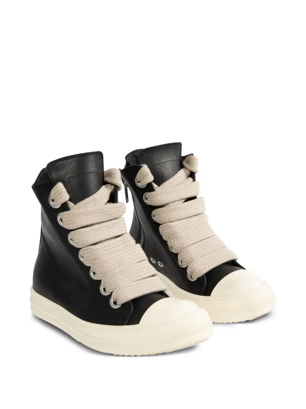 Rick Owens Jumbolace zip sneakers Black