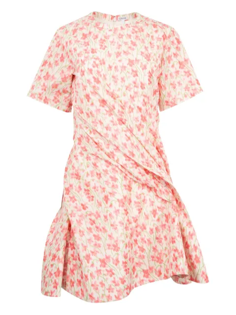 LOEWE vestido corto con estampado floral