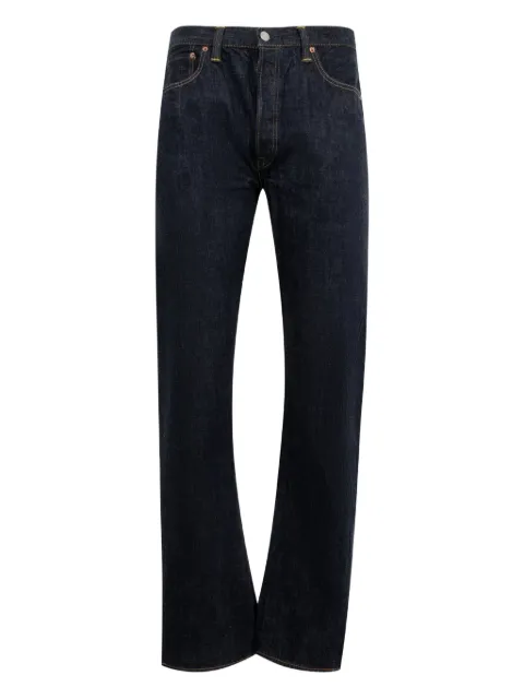 Fullcount back-patch straight-leg jeans