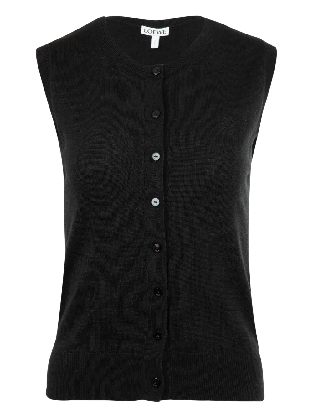 buttonned sleeveless vest