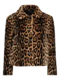 Nili Lotan Montmartre leopard-print shearling jacket - Brown