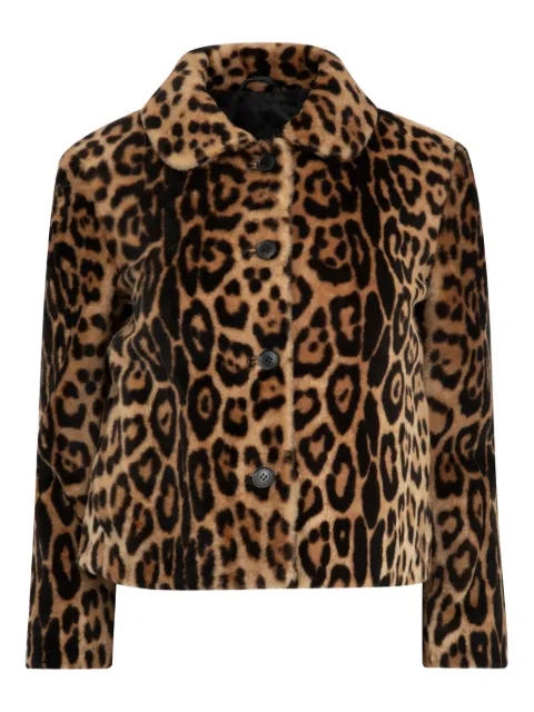 Nili Lotan Montmartre leopard-print shearling jacket