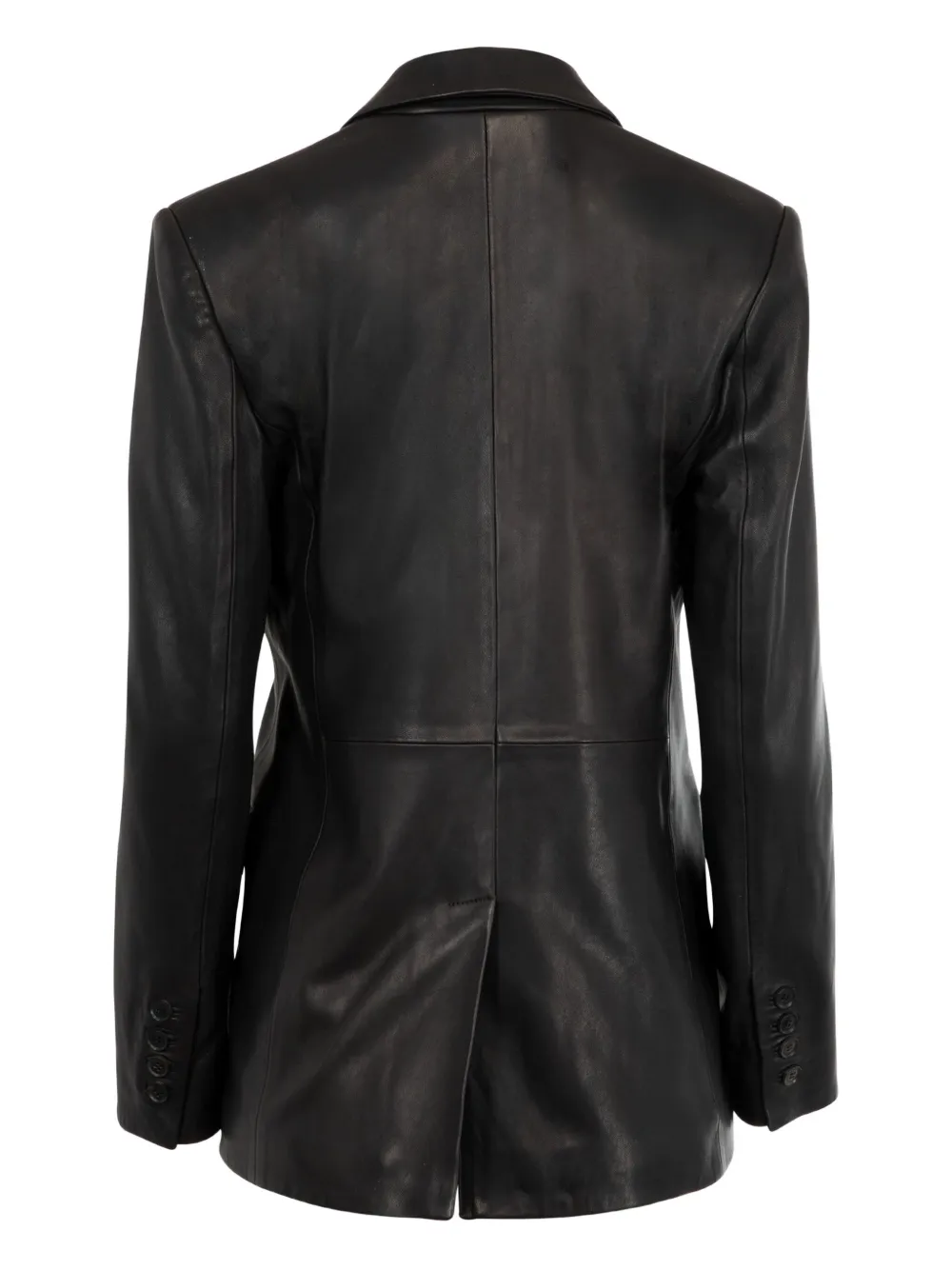 Nili Lotan Belmonde tailored leather jacket Zwart