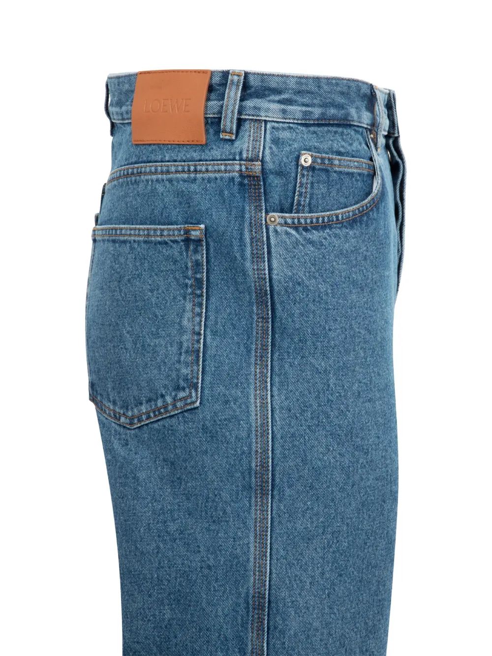 Loewe Denim Trousers With Belt Loops In Blue