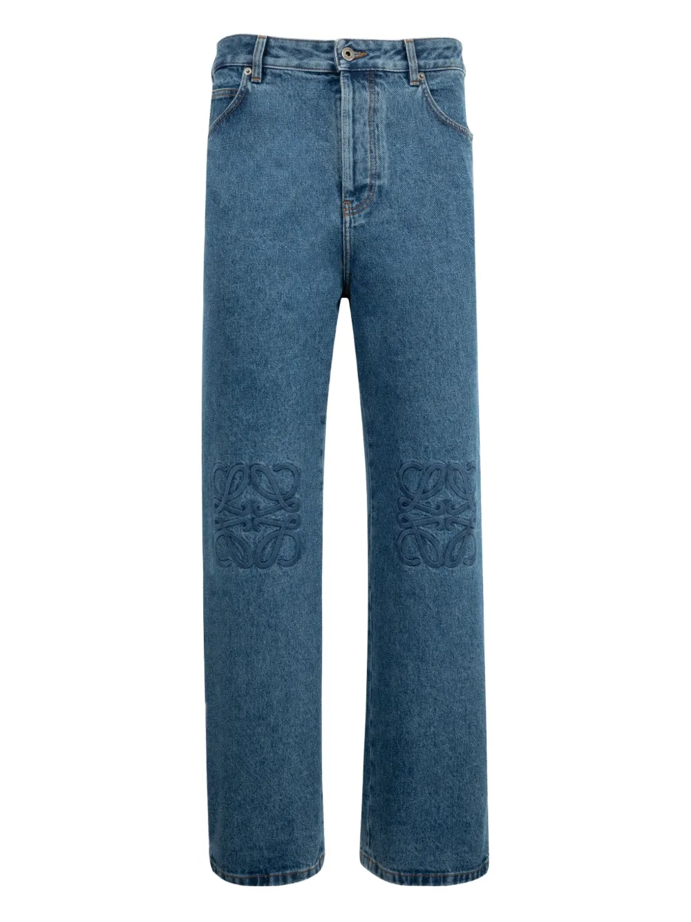 Loewe Denim Trousers With Belt Loops In Blue