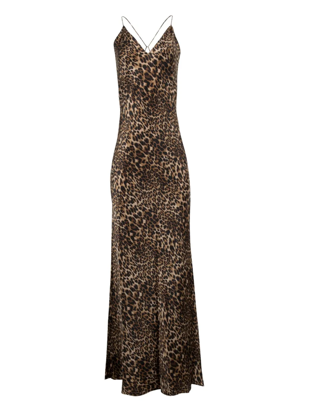 Nili Lotan Ira leopard-print slip maxi dress Bruin