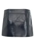 KHAITE Jett leather mini skirt - Blue