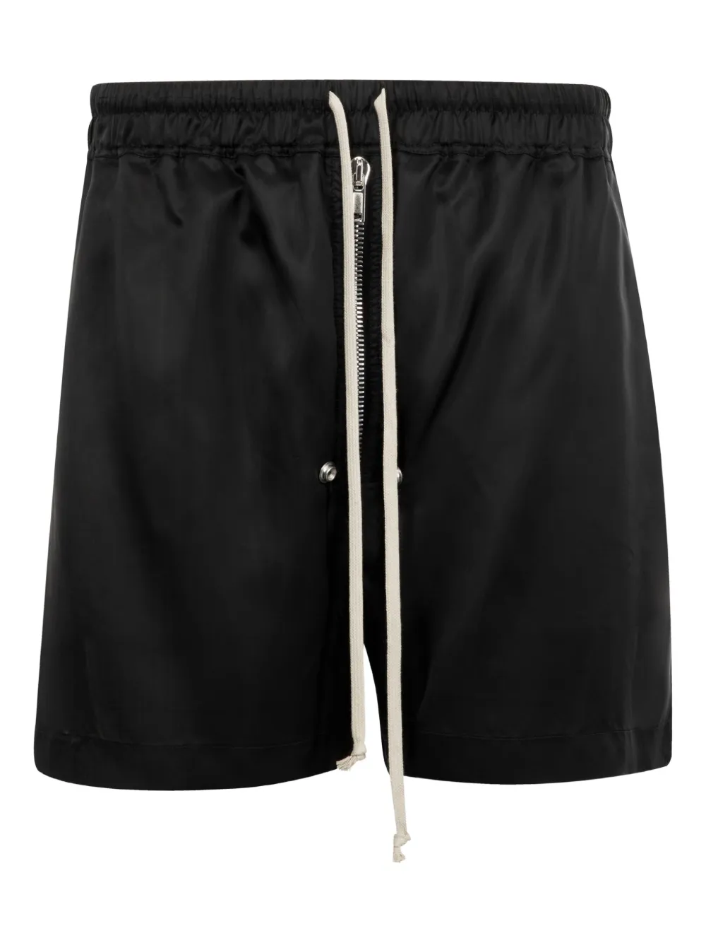 Rick Owens drawstring zip-fly shorts Zwart