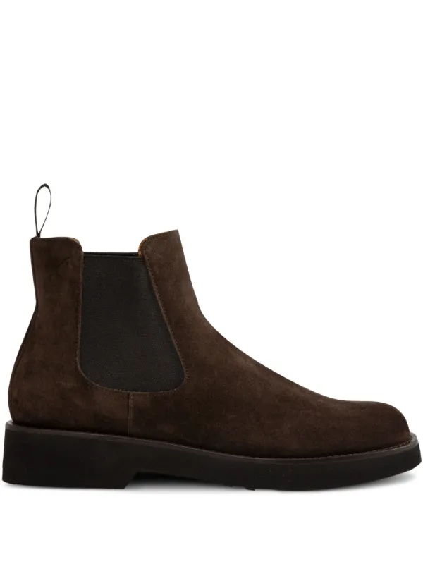 Church's elasticated-panel Suede Chelsea Boots | Brown | FARFETCH VN