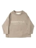FEAR OF GOD ESSENTIALS KIDS logo-print crew-neck T-shirt - Neutrals
